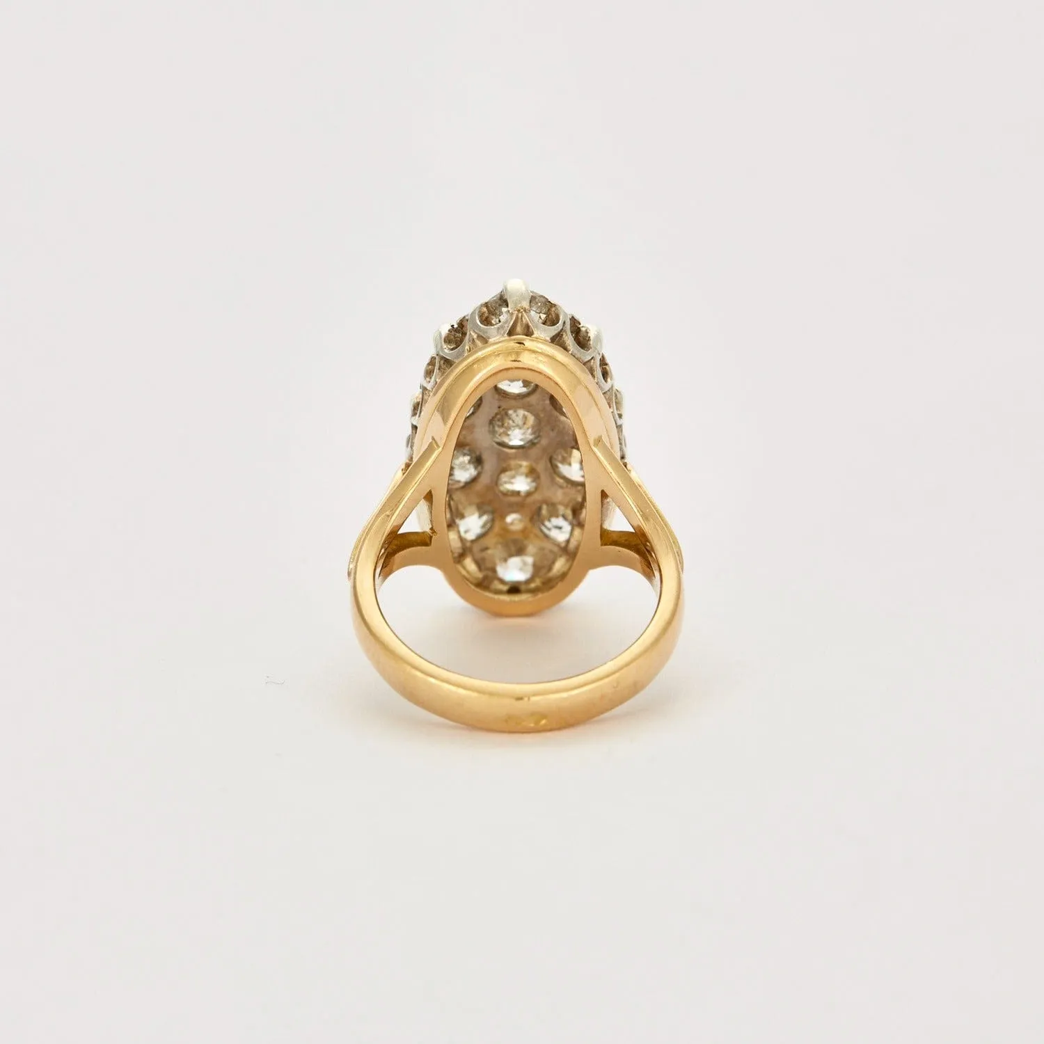 Bague marquise en or et diamants sold by 58 Facettes product image thumbnail 4