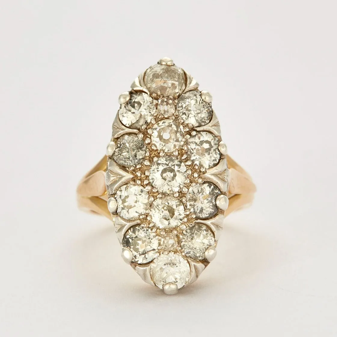 Bague marquise en or et diamants sold by 58 Facettes