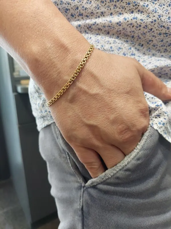 BRACELET MAILLE FORÇAT DOUBLÉE sold by 58 Facettes product image thumbnail 2