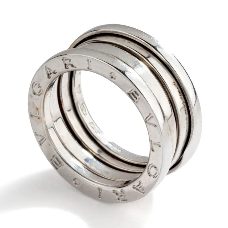 Bvlgari - Bague B.Zero1 moyen modèle en or gris sold by 58 Facettes