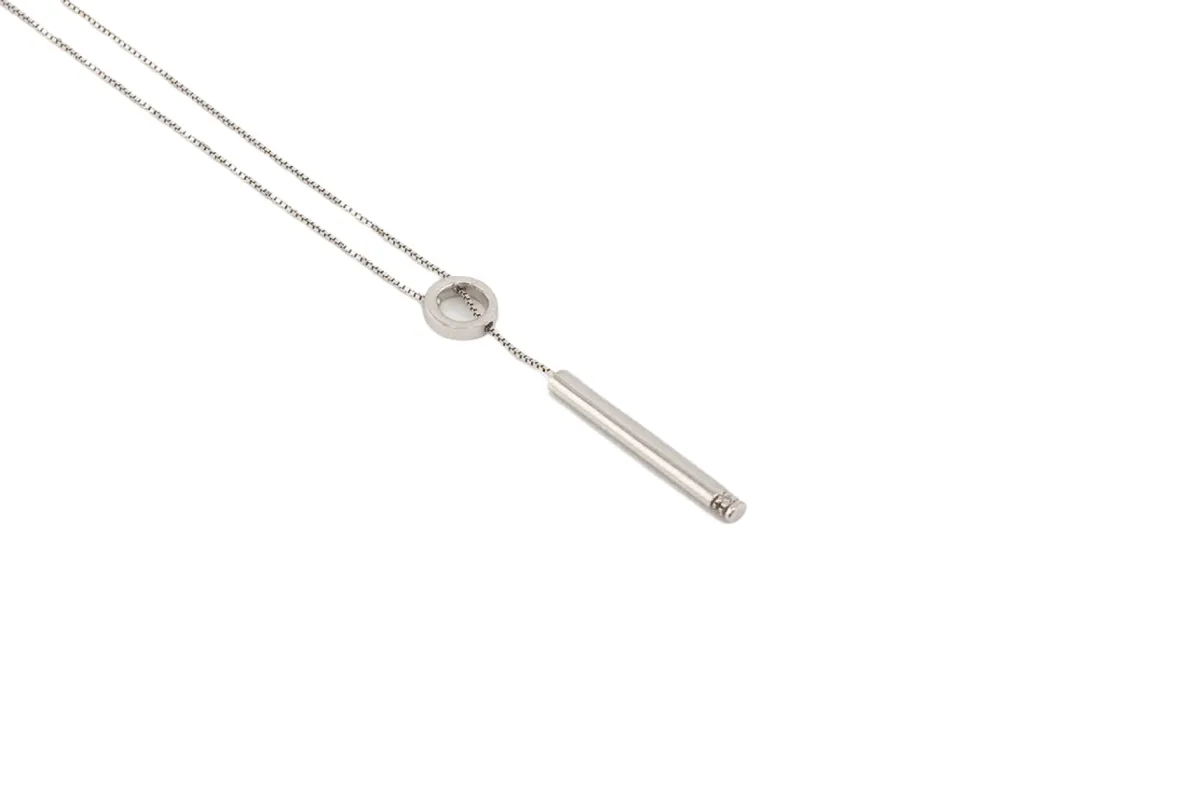 Collier avec pendentif en or blanc sold by 58 Facettes