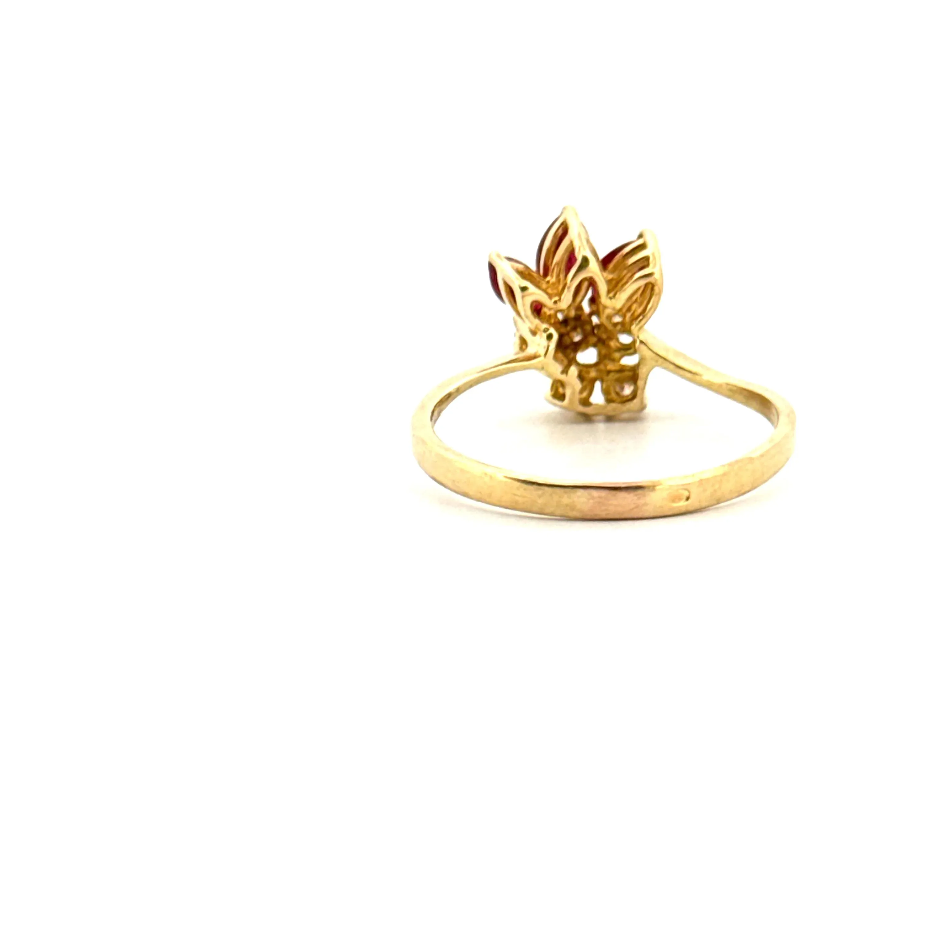 Bague Or jaune rubis et diamants sold by 58 Facettes product image thumbnail 5