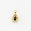Pendentif or jaune et gris saphir et diamants sold by 58 Facettes