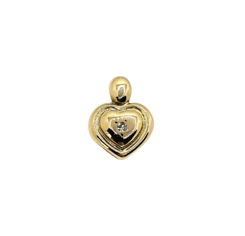 Pendentif Cœur Or jaune Diamant sold by 58 Facettes