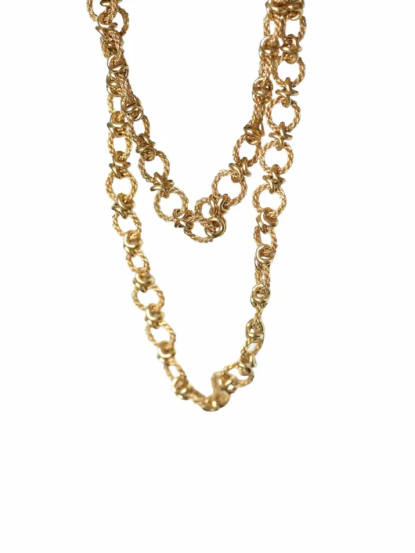 Sautoir vintage, maille corde, en or jaune sold by 58 Facettes