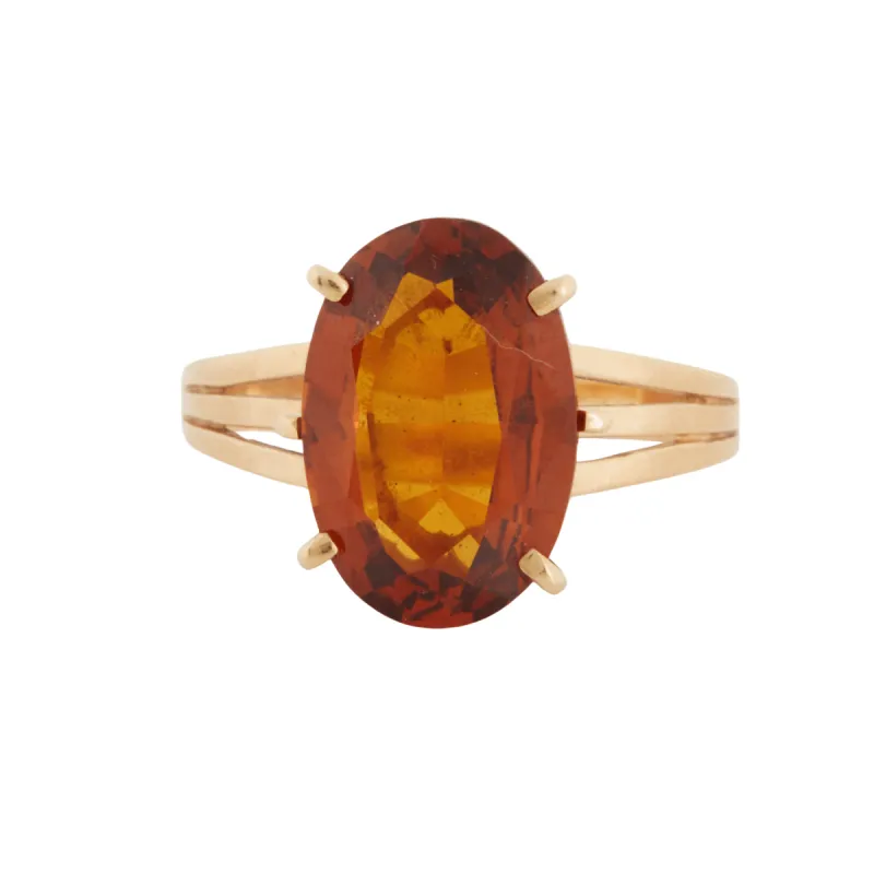 Bague Or Jaune  et Quartz Fumé sold by 58 Facettes