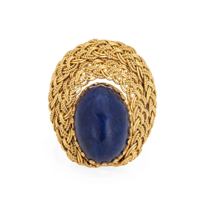 Bague Vintage Lapis Lazuli Or Jaune sold by 58 Facettes