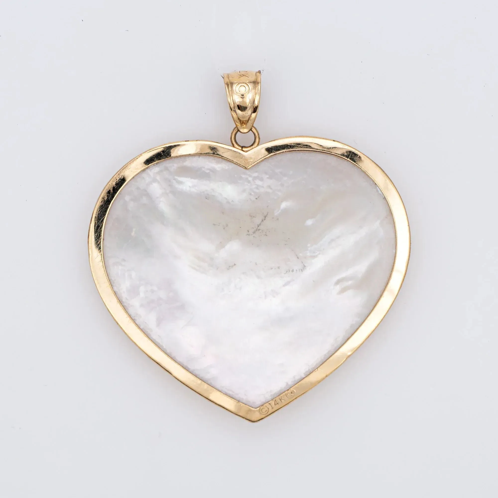 Pendentif Grand Coeur Or Jaune Nacre sold by 58 Facettes product image thumbnail 3