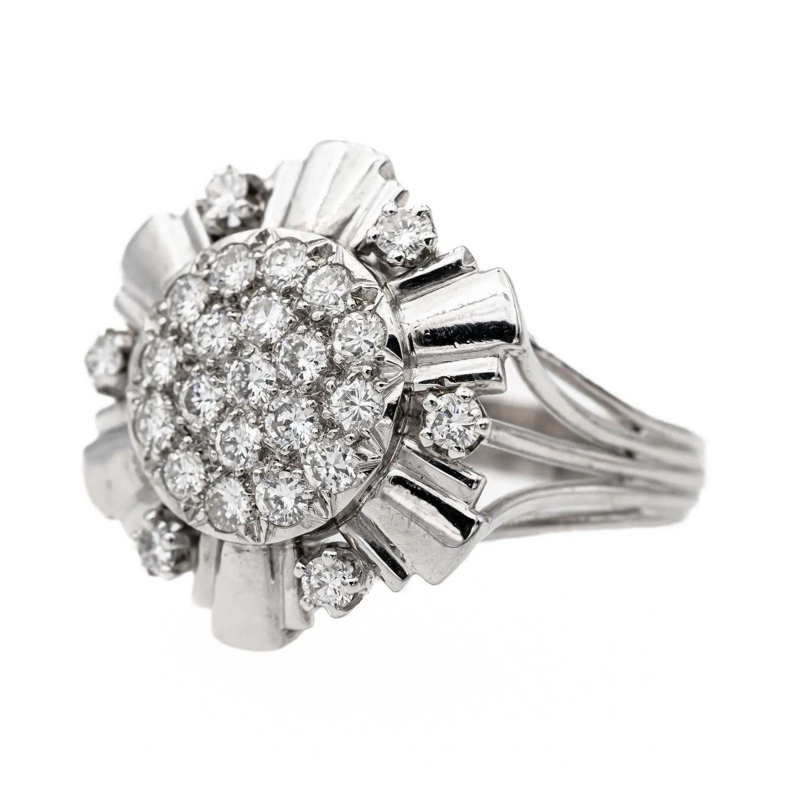 Bague Cocktail Or blanc Diamant sold by 58 Facettes product image thumbnail 3