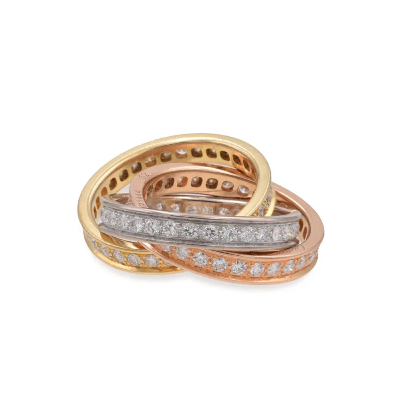 CARTIER - BAGUE TRINITY DIAMANTS sold by 58 Facettes