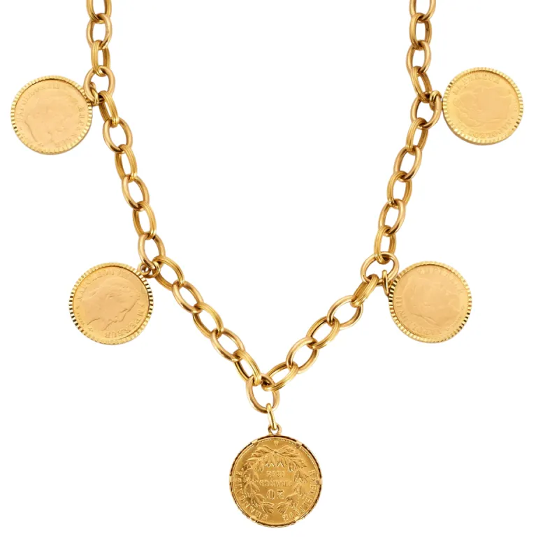 Parure collier bracelet or jaune sold by 58 Facettes