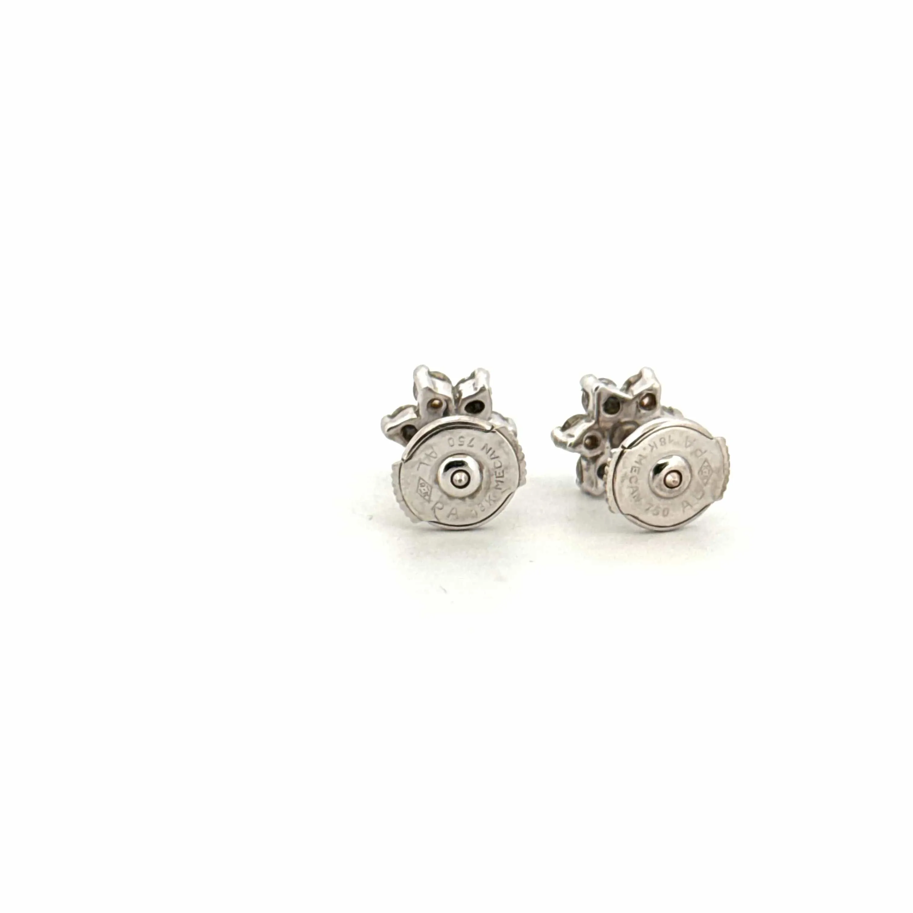 Puces d'oreilles Or Blanc 18k & Diamants sold by 58 Facettes product image thumbnail 5
