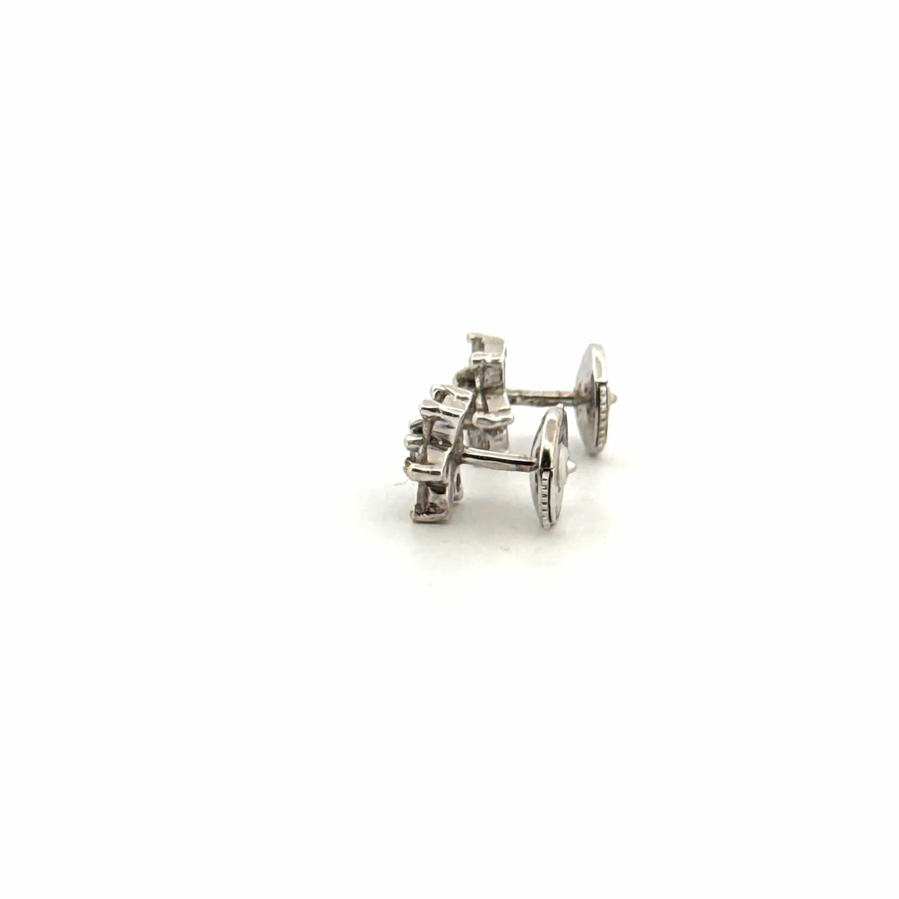 Puces d'oreilles Or Blanc 18k & Diamants sold by 58 Facettes product image thumbnail 3