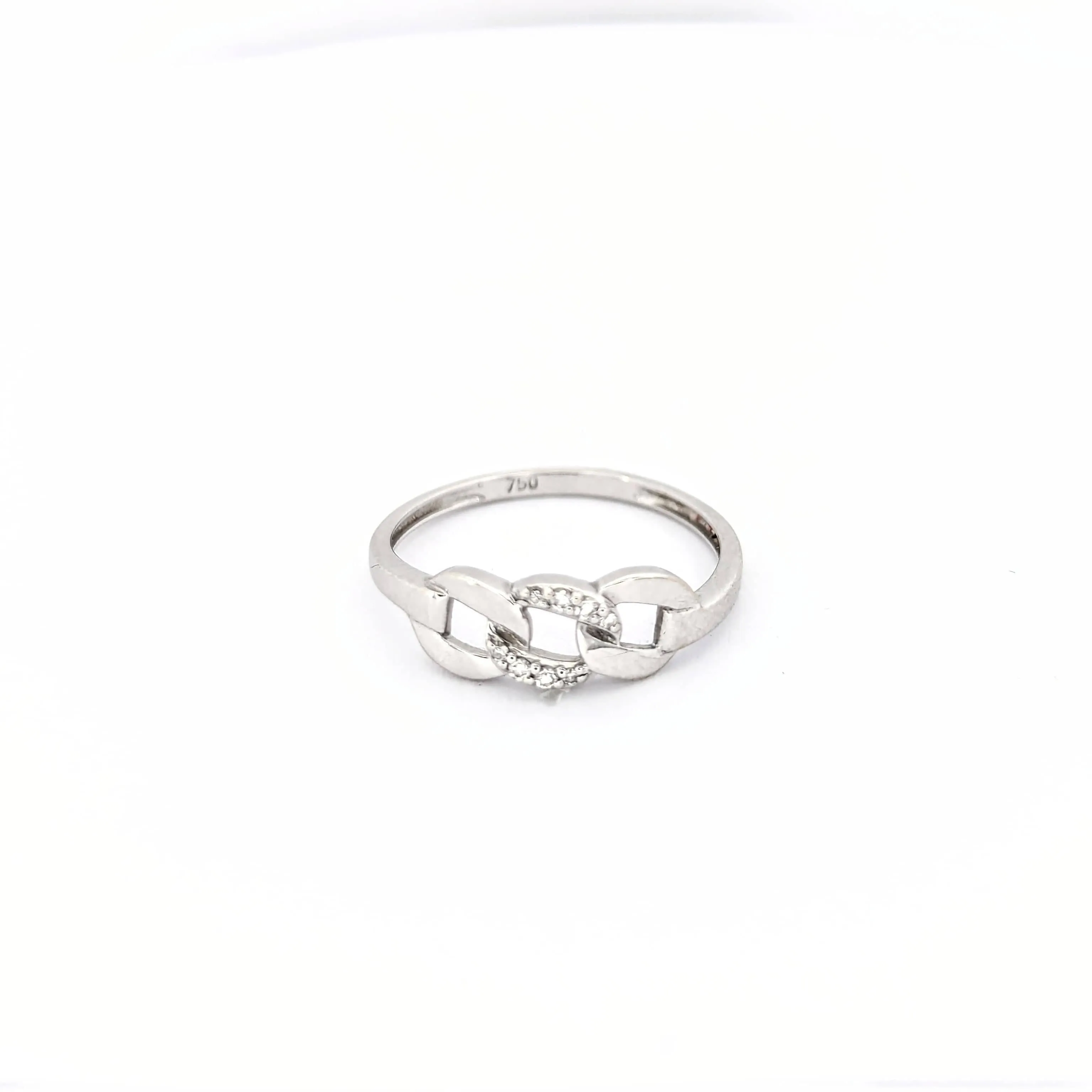 Bague en or blanc et diamants sold by 58 Facettes product image thumbnail 3