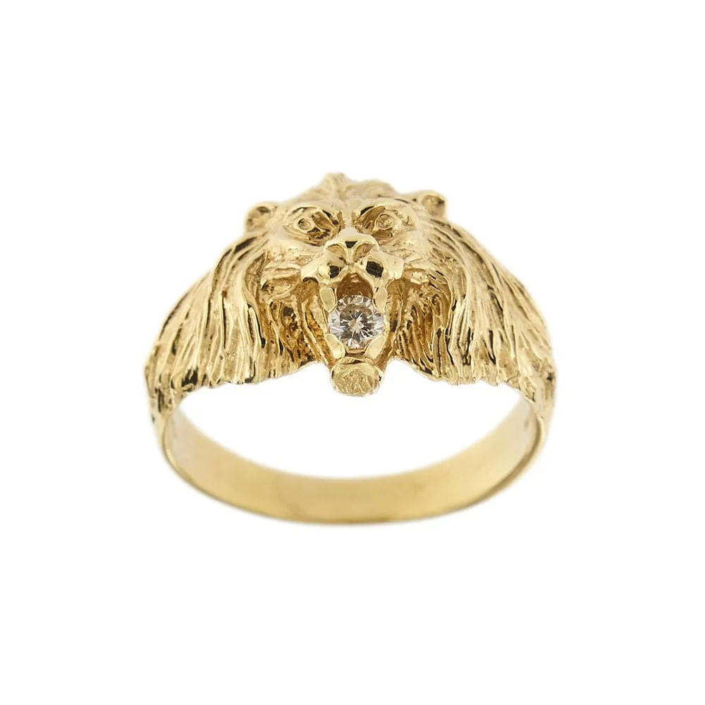 Bague tête de lion avec diamants sold by 58 Facettes product image thumbnail 3