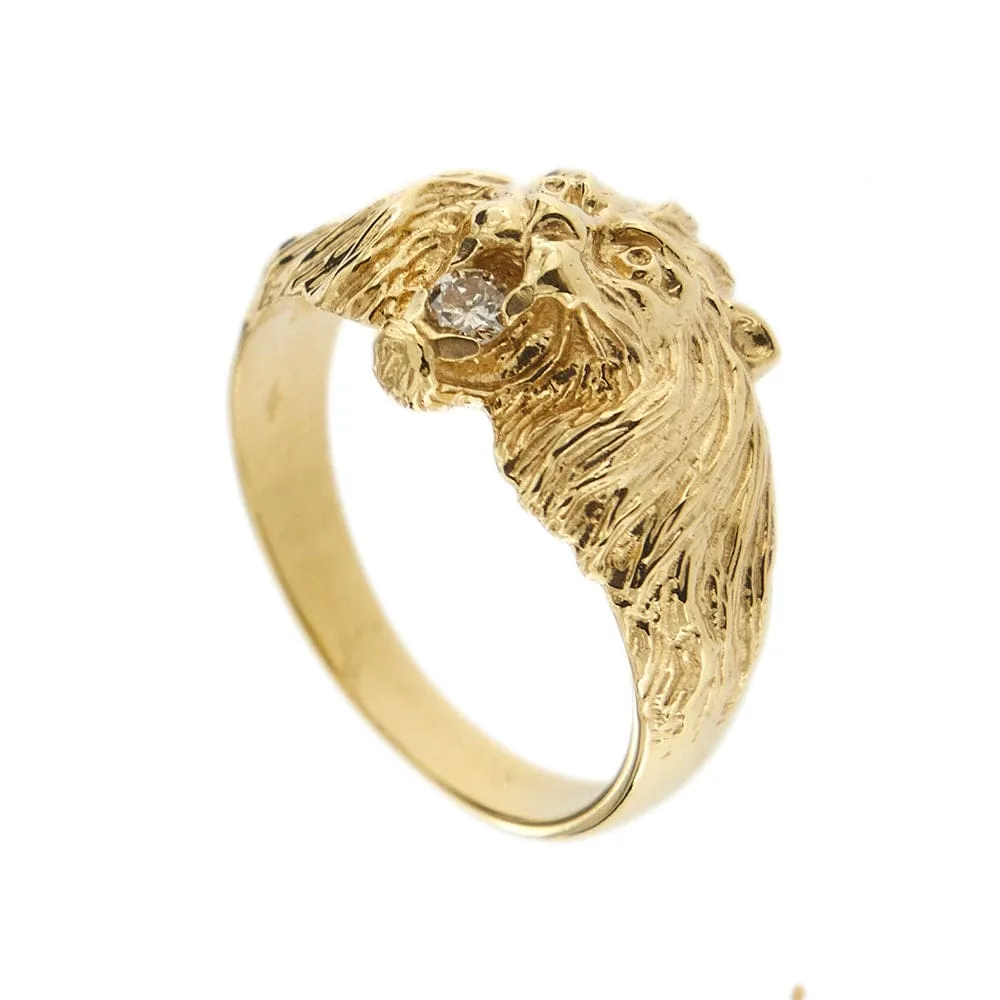 Bague tête de lion avec diamants sold by 58 Facettes product image thumbnail 5