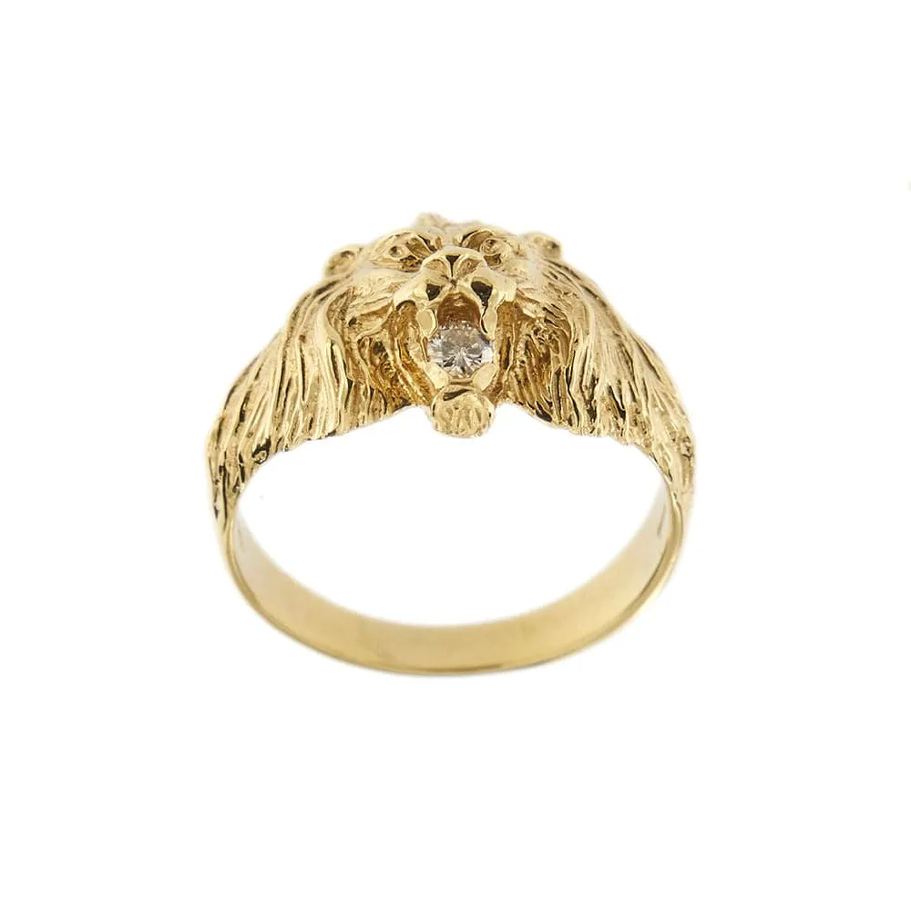 Bague tête de lion avec diamants sold by 58 Facettes product image thumbnail 2