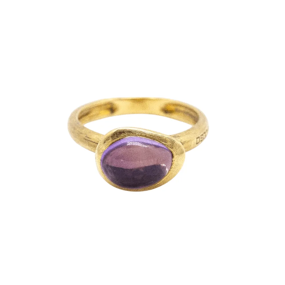 MARCO BICEGO - yellow gold ring with amethyst sold by 58 Facettes