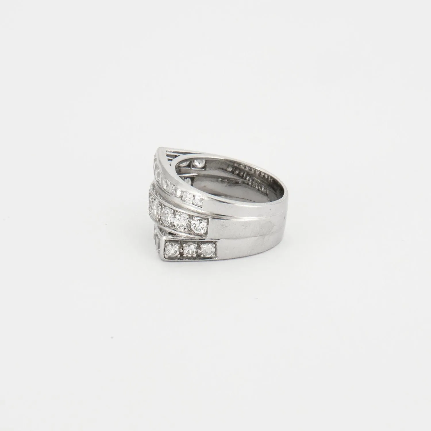 Bague Géométrique Diamants Platine sold by 58 Facettes product image thumbnail 5