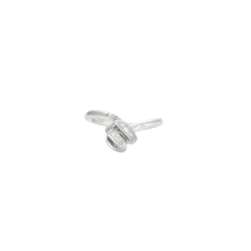 Bague spirale pavée de diamants sold by 58 Facettes