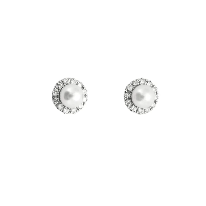 Boucles d'oreilles Perles Diamants sold by 58 Facettes