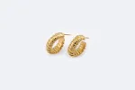 Boucles d'oreilles tube à gaz en or jaune sold by 58 Facettes
