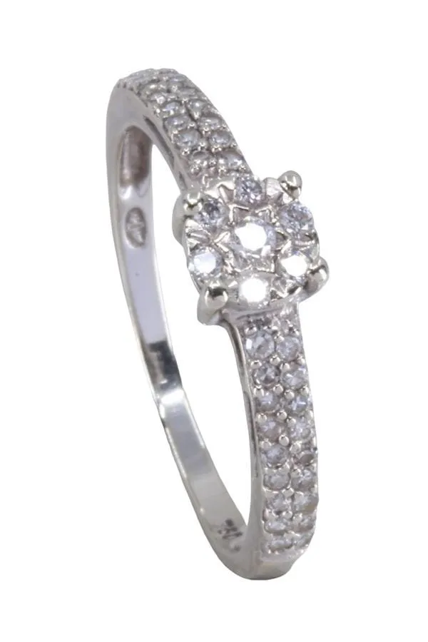 Bague solitaire or blanc diamants sold by 58 Facettes product image thumbnail 5