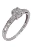 Bague solitaire or blanc diamants sold by 58 Facettes