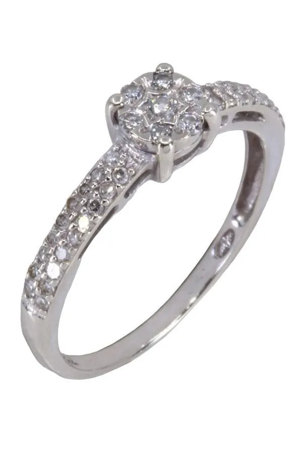 Bague solitaire or blanc diamants sold by 58 Facettes product image thumbnail 3
