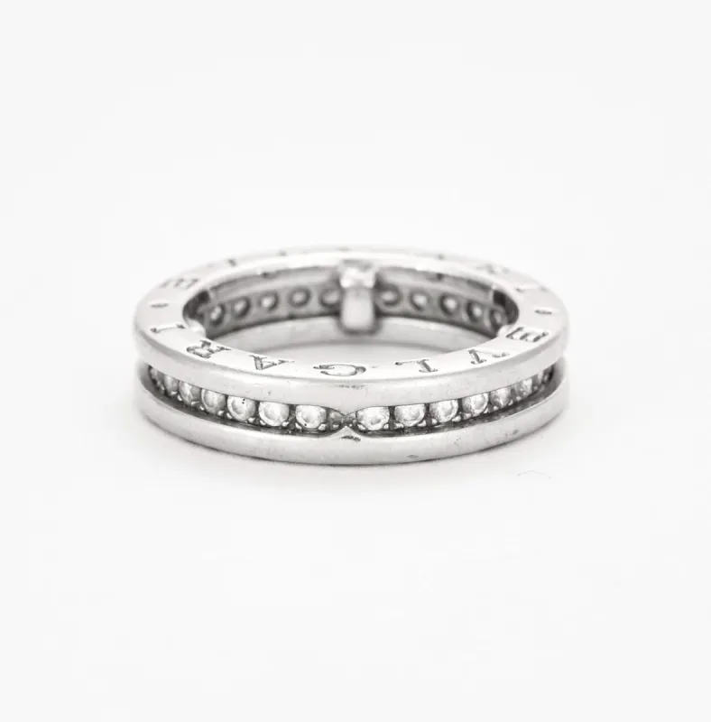 BULGARI - Bague B.ZERO 1 or gris et diamants sold by 58 Facettes