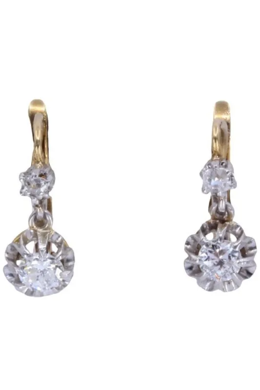 DORMEUSES DIAMANTS ART-NOUVEAU sold by 58 Facettes