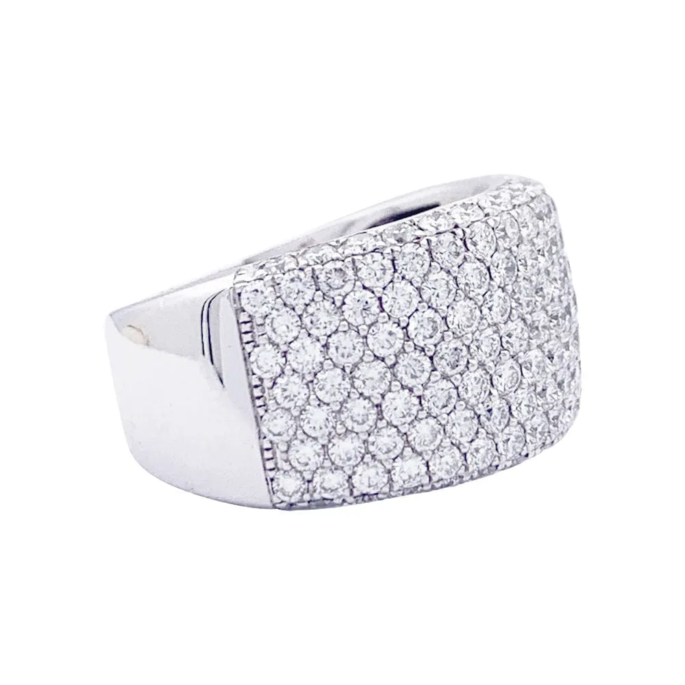 Bague pavage or blanc, diamants. sold by 58 Facettes product image thumbnail 4