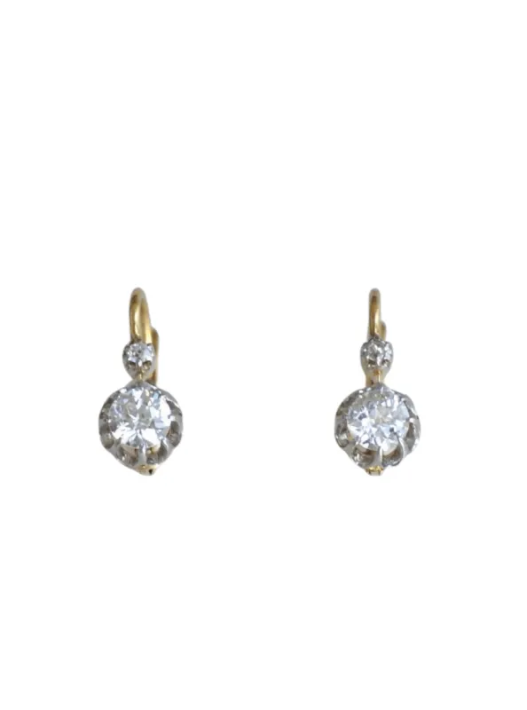 Dormeuses diamants anciennes sold by 58 Facettes