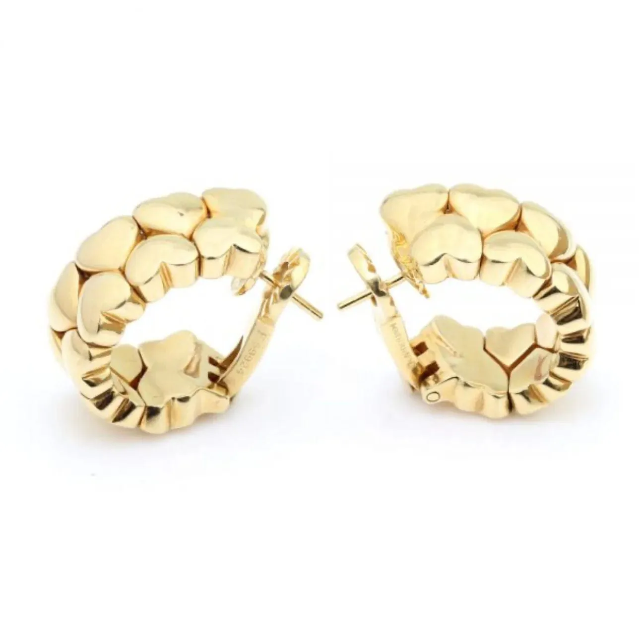 CARTIER - boucles d'oreilles Double Coeurs en or jaune sold by 58 Facettes product image thumbnail 3