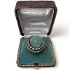 Broche Croissant or et argent diamants sold by 58 Facettes