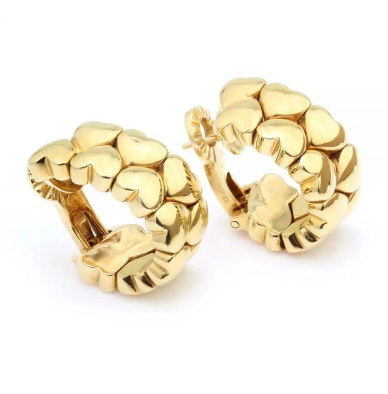 CARTIER - boucles d'oreilles Double Coeurs en or jaune sold by 58 Facettes product image thumbnail 4