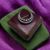 Broche Croissant or et argent diamants sold by 58 Facettes