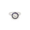 Bague Style Art Déco Diamants Saphirs Or Gris sold by 58 Facettes