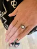 Bague Style Art Déco Diamants Saphirs Or Gris sold by 58 Facettes
