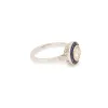 Bague Style Art Déco Diamants Saphirs Or Gris sold by 58 Facettes