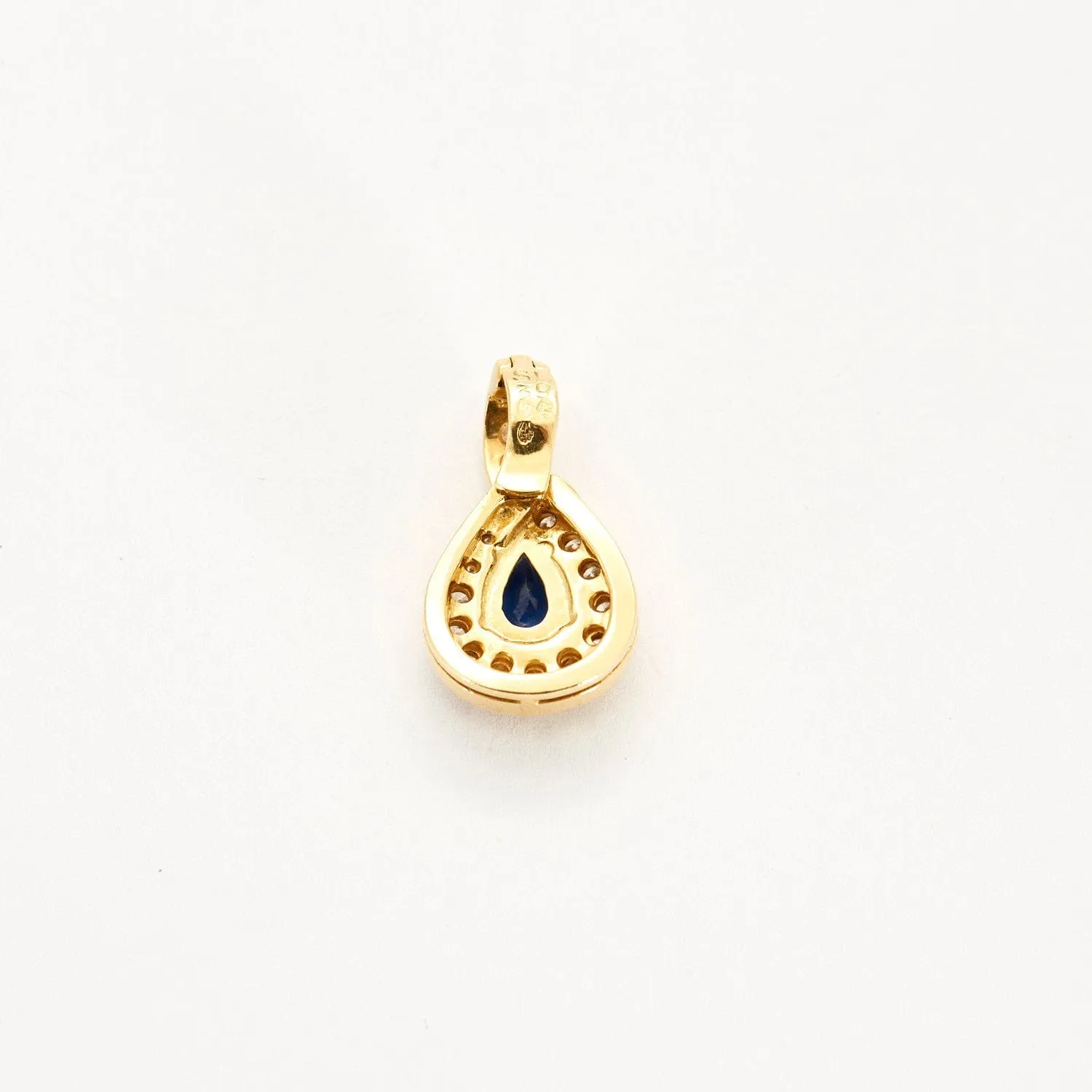 Pendentif or jaune saphir et diamants sold by 58 Facettes product image thumbnail 3