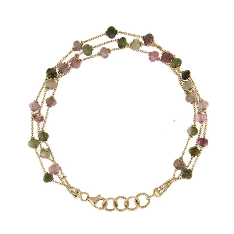 Bracelet multirangs avec tourmaline sold by 58 Facettes
