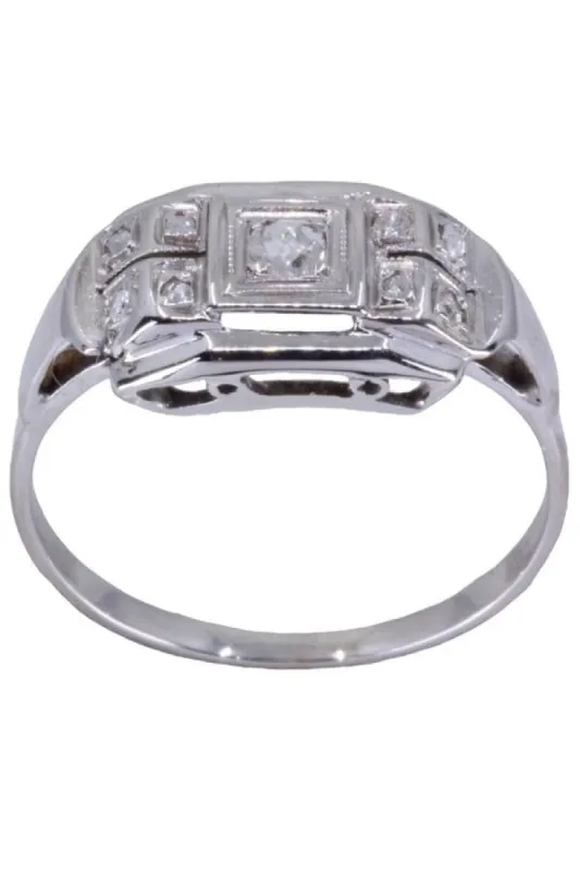 BAGUE ART-DÉCO DIAMANT sold by 58 Facettes