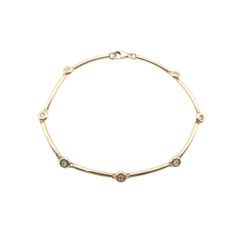 Bracelet Or jaune Diamants sold by 58 Facettes