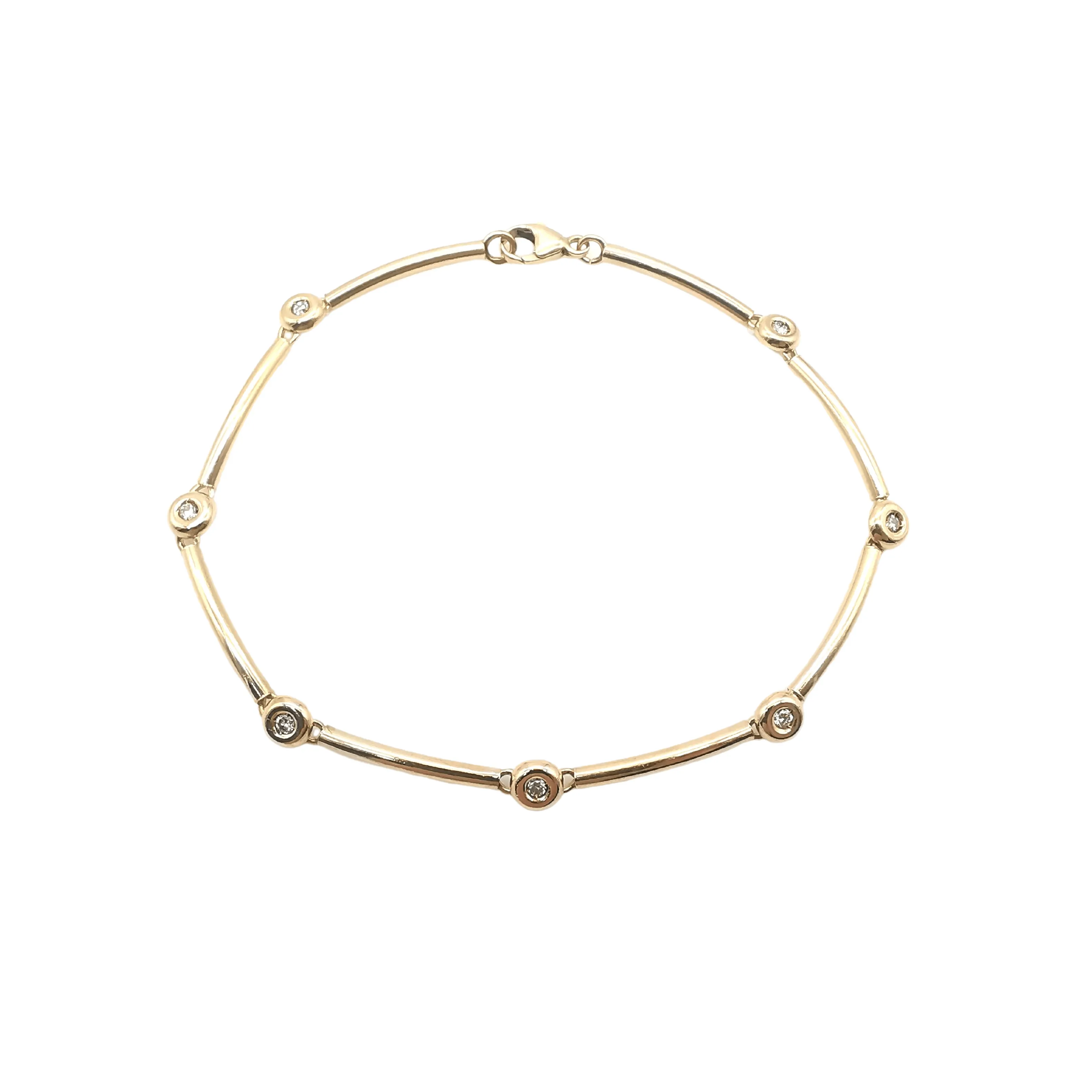 Bracelet Or jaune Diamants sold by 58 Facettes