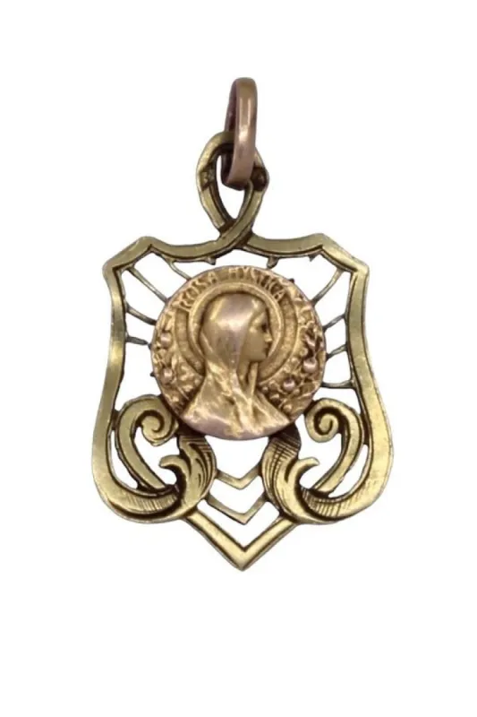 MÉDAILLE ANCIENNE VIERGE ROSA MYSTICA sold by 58 Facettes