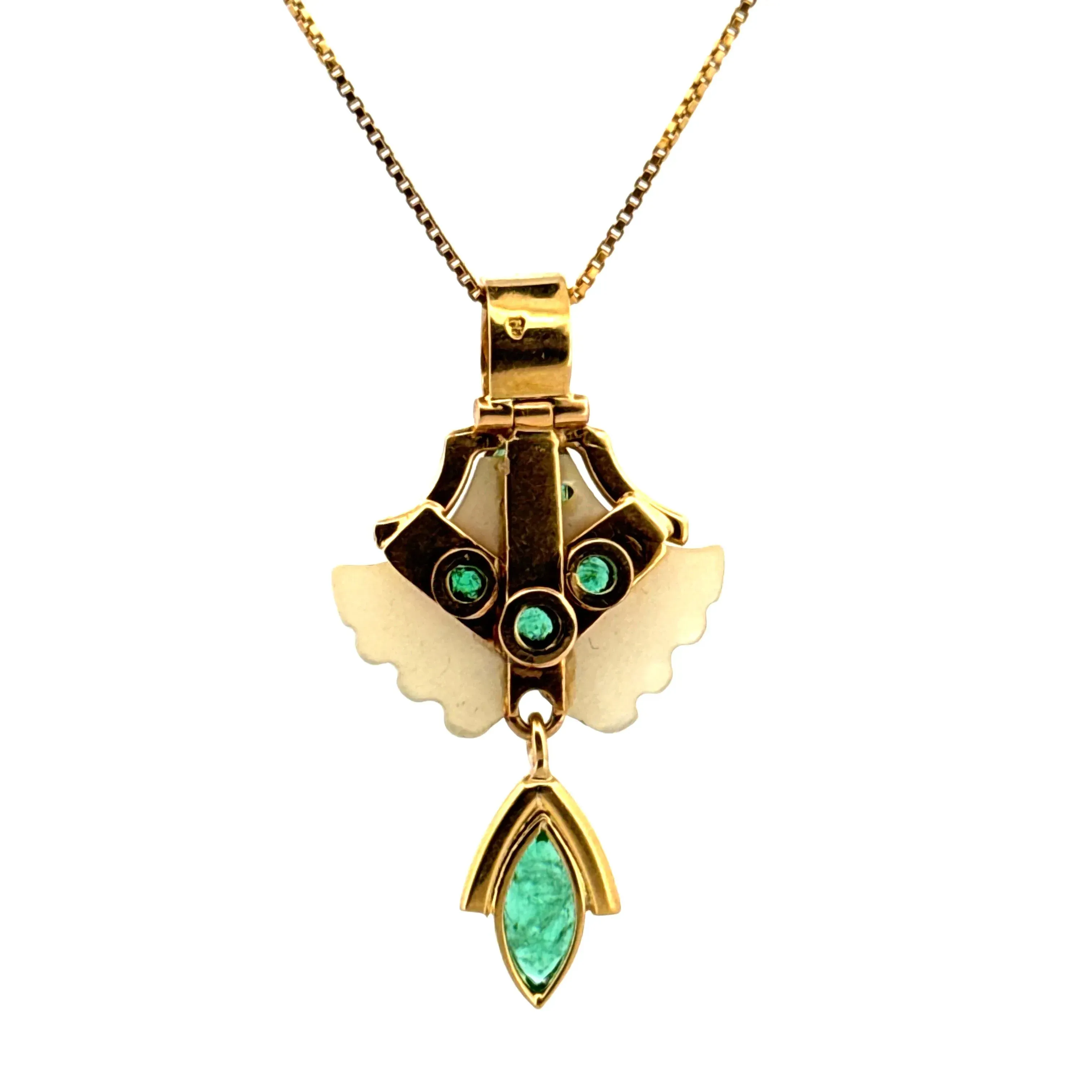 Pendentif Or jaune Émeraudes sold by 58 Facettes product image thumbnail 3