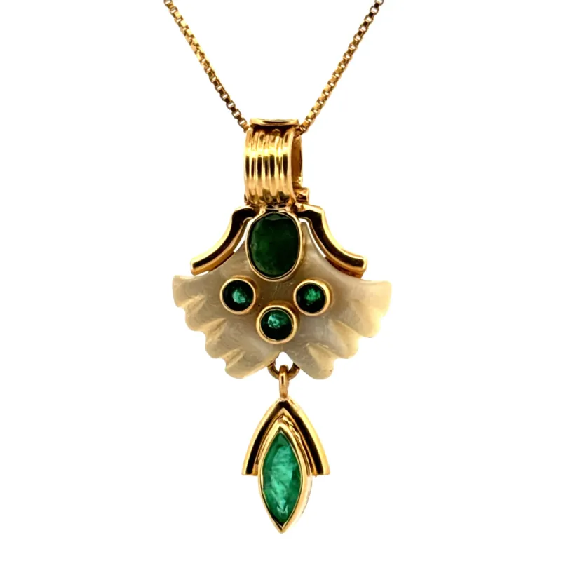 Pendentif Or jaune Émeraudes sold by 58 Facettes