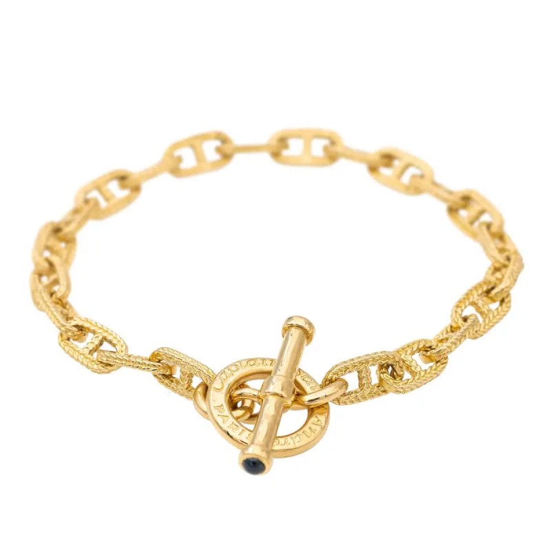 Caplain Saint André Bracelet Maille marine Or jaune Saphir sold by 58 Facettes