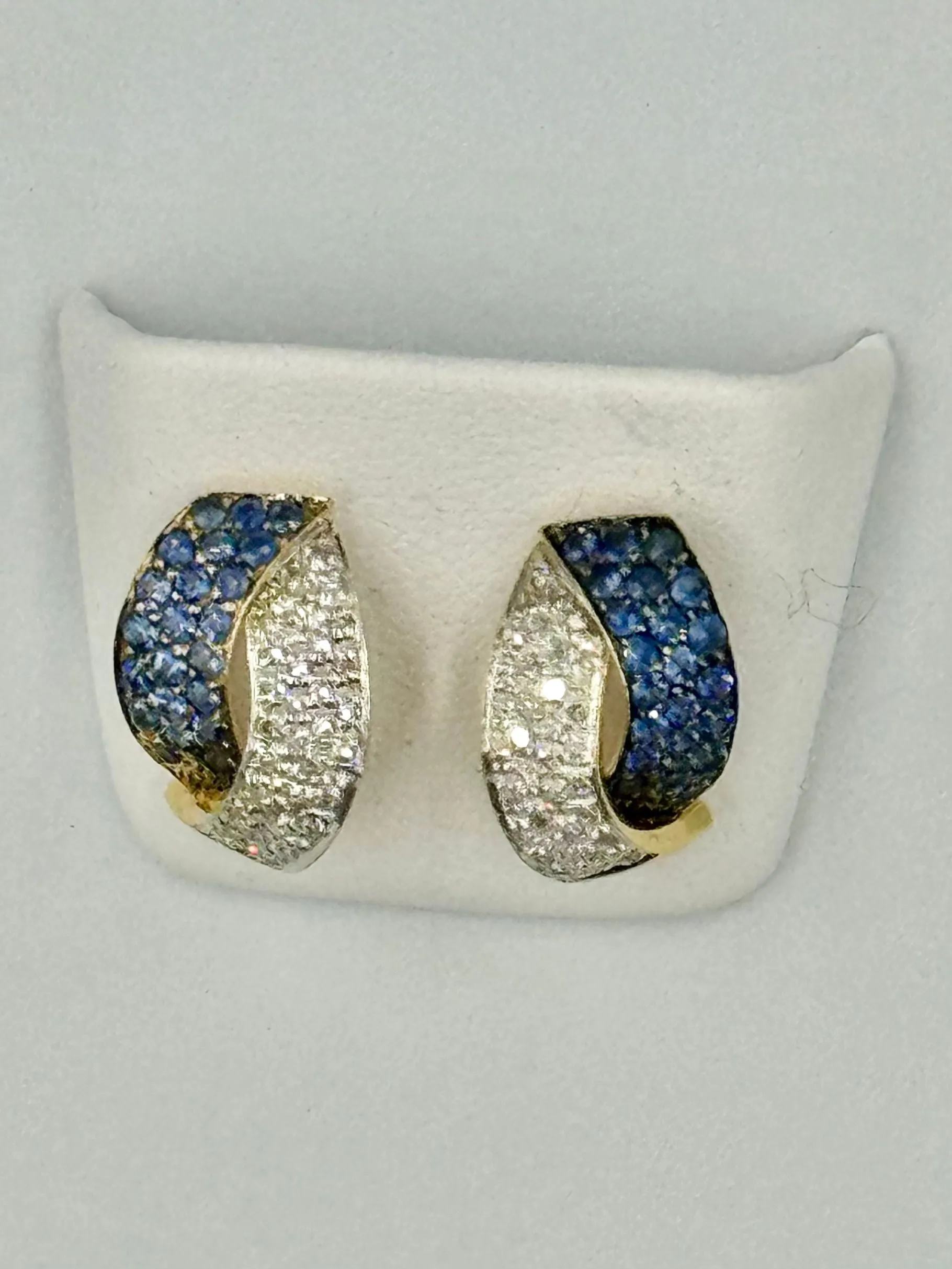 Boucles d’oreilles diamants saphir sold by 58 Facettes product image thumbnail 3